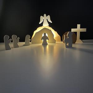 Resurrection Easter Light Set - He is Risen