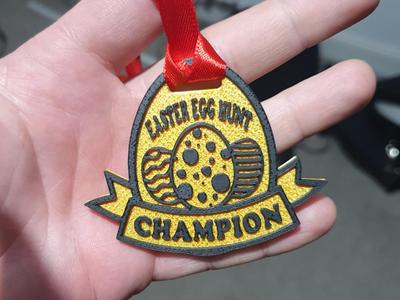 Easter Egg Hunt Champion Medal