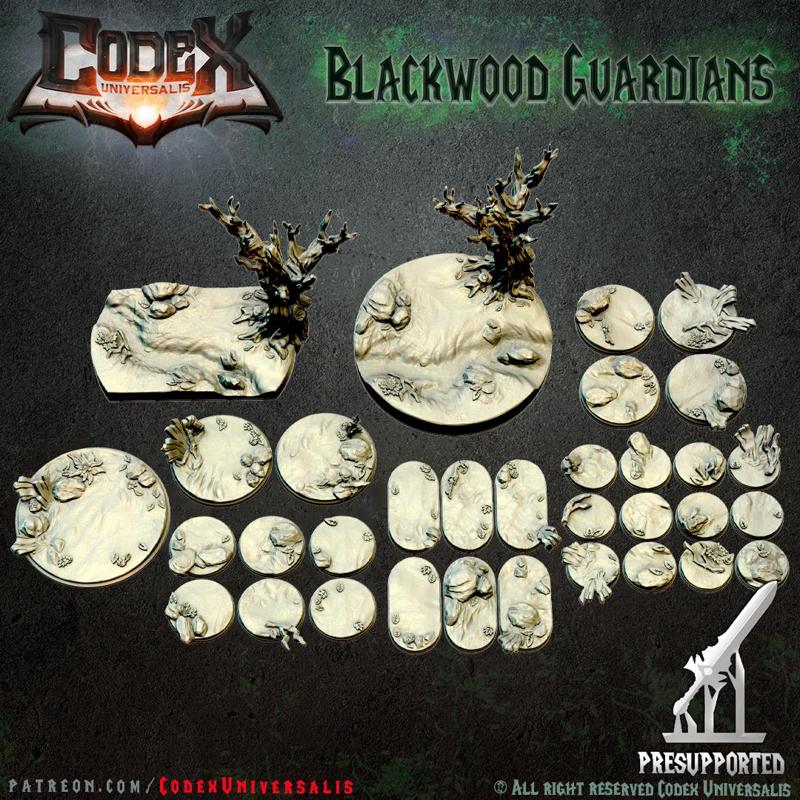 33 Bases and diorama, Blackwood Guardians set