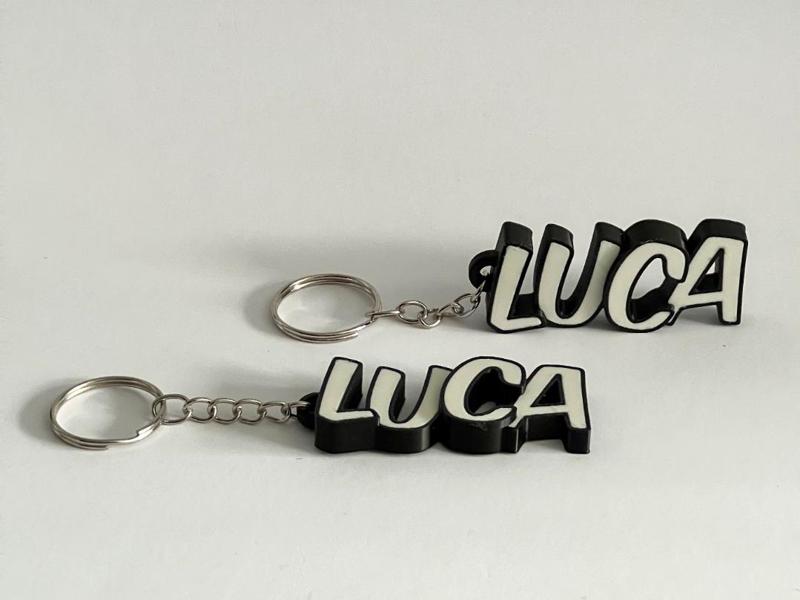 Beautiful keychain with the name LUCA