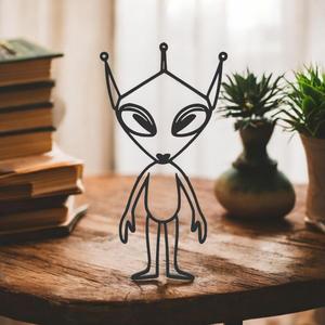 Alien Line Art - Desktop Line Art