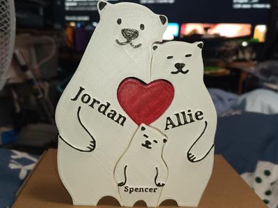 Cute Family Member Bears