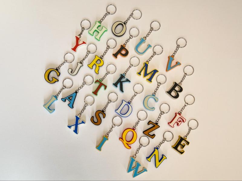 Lovely alphabet keychains
