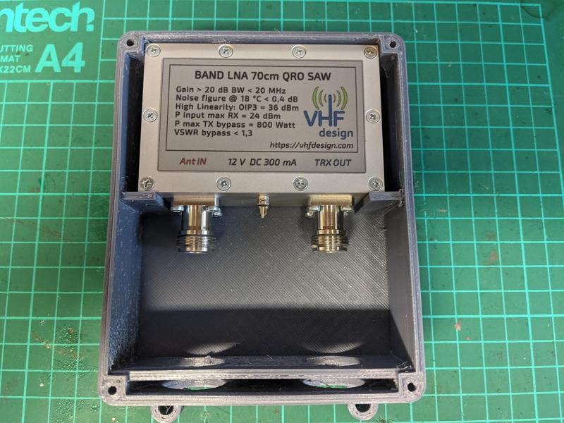 VHF Design QRO LNA Box