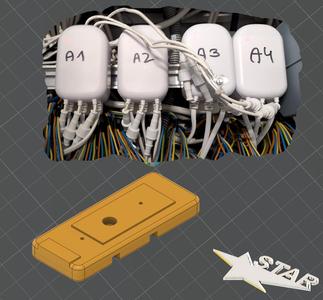 Montageplatte für Aeotec Zangenampermeter / mountig plate DIN rail