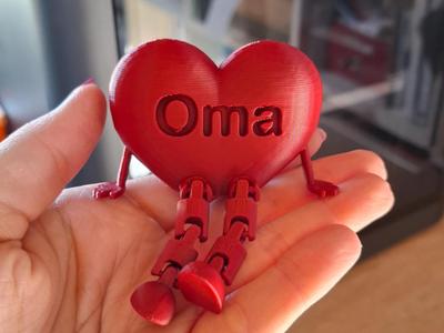 Flexi Heart movable Grandma