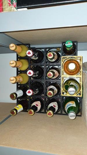 Flaschenhalter modular, bottle rack beer wine 65, 75, 90 mm