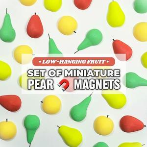 Mini Pears Decorative Magnet Set :: The 'Low-Hanging Fruit' Collection