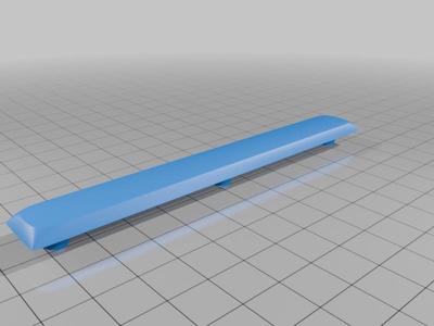 spacebar 6.25u with rounded top (no walls)