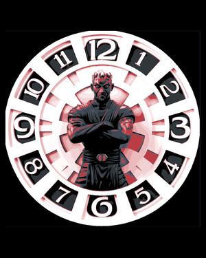 Fan Art - Star  Wars Character Darth Maul Clockface