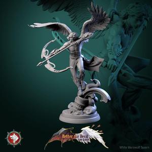 Angel Archer, 75mm pre-supported + dnd 5e stats block