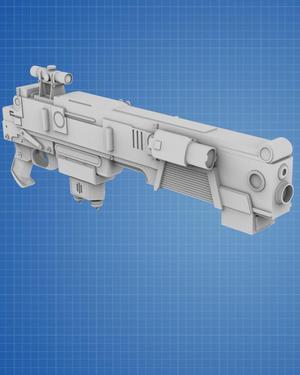 Baze Malbus' MWC-35c Machine Gun - Star Wars