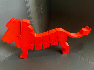 Articulated lion