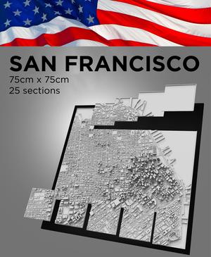 SAN FRANCISCO, Skyline 3d map