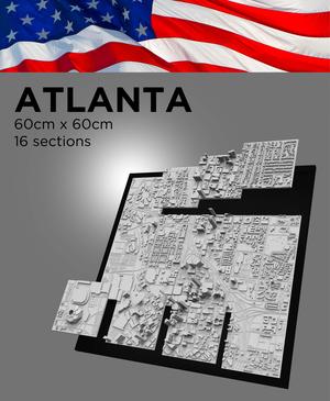 ATLANTA, Skyline 3D map