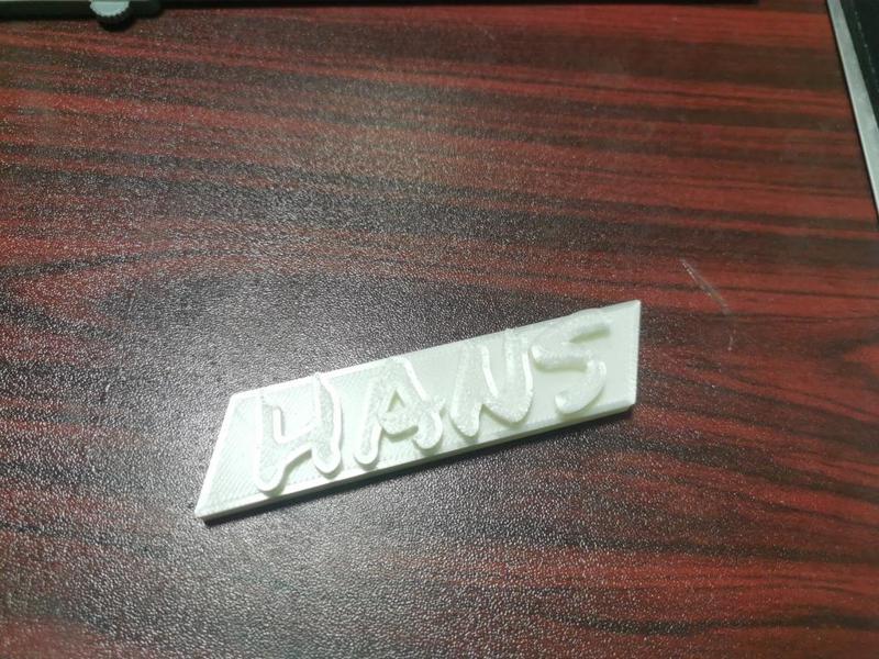 Hans tool box badge