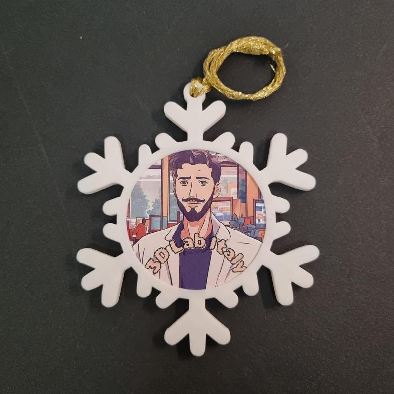 Snowflake-Shaped Photo Frame