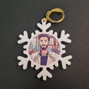 Snowflake-Shaped Photo Frame