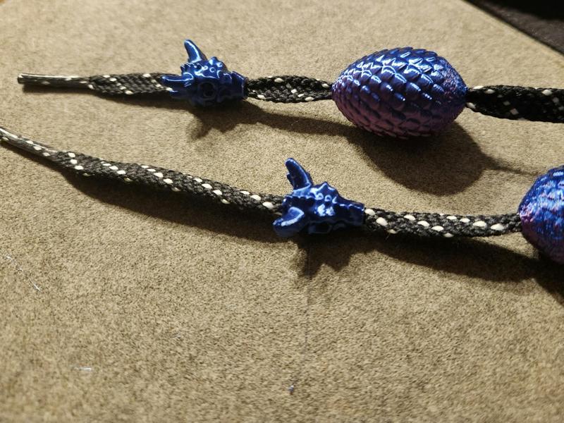 Dragon egg Hoodie Drawstring Beads