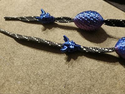 Dragon egg Hoodie Drawstring Beads