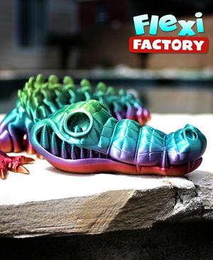 Flexi Factory Skeleton Crocodile with 3MF Included!