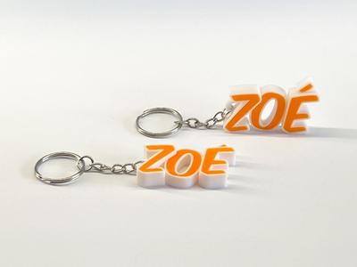 Lovely keychain with the name Zoé