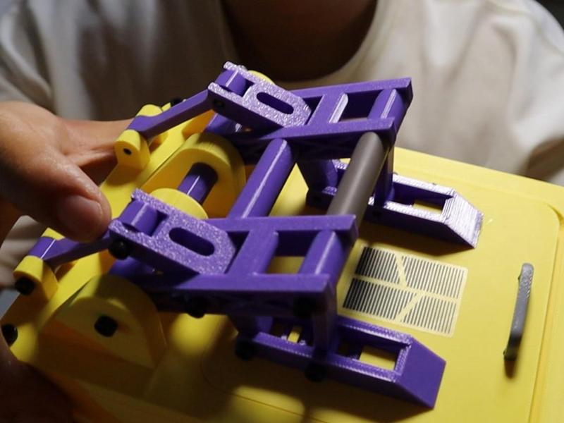3D Printed Mechanical Linkage Hinge Opening and Closing Door Mechanism Model, Original Design by Meng Ye Gu Shou