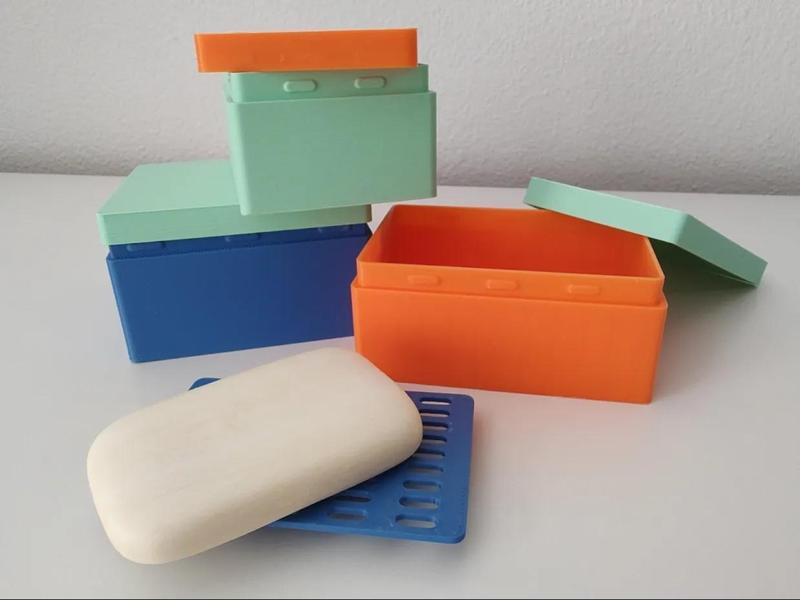 Parametric soapbox with cover and drainer