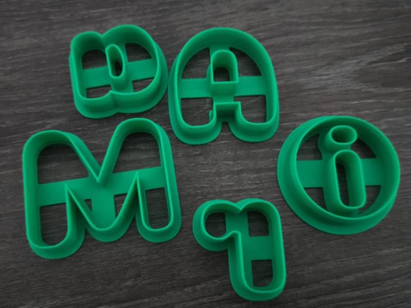 Dough/Sugar Paste/Cookie Letter Cutter Pack