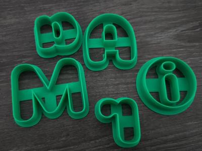 Dough/Sugar Paste/Cookie Letter Cutter Pack