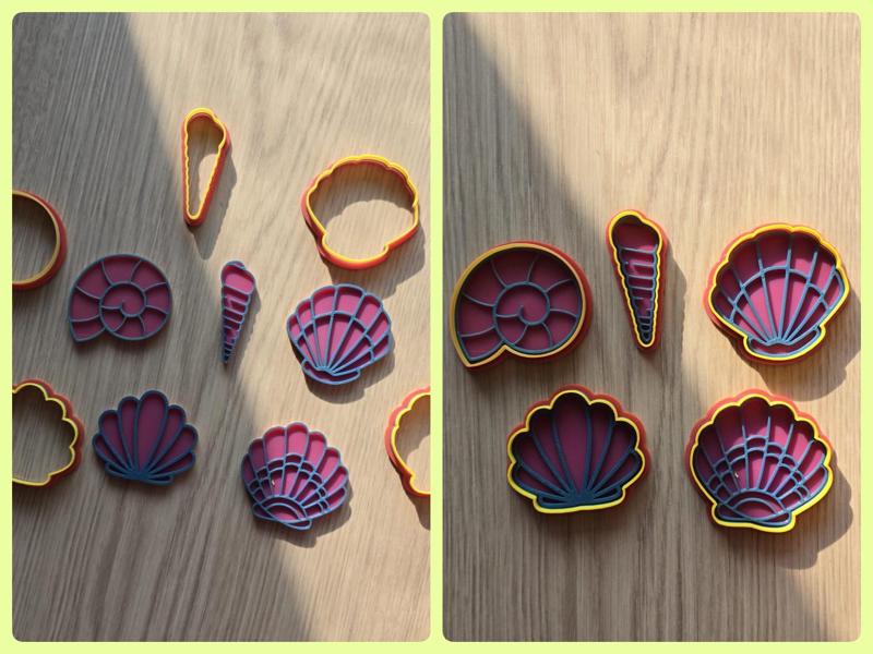 Sea Shells Cookie Cutter Playdoh Sand Clay Beach