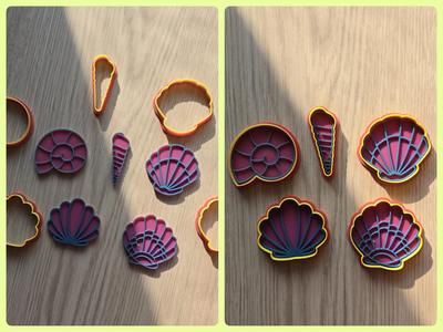 Sea Shells Cookie Cutter Playdoh Sand Clay Beach