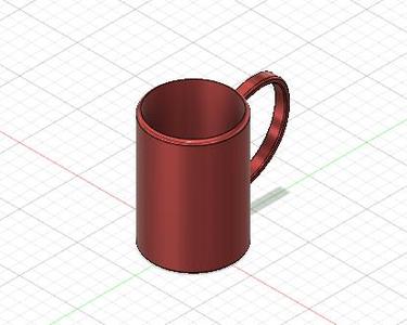 A simple mug (also my first model in fusion 360)