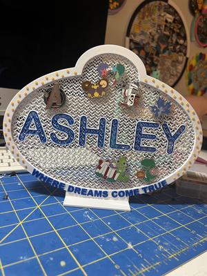 Name Tag Pin Board and Stand