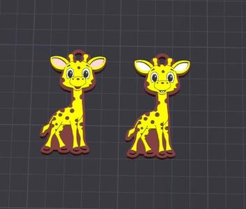 cute animal , jenny the giraffe multicolor keychain / pendent charm (free for commercial use)