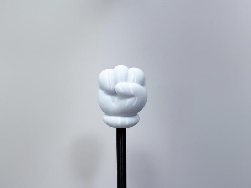 Cartoon Hand Pointer Stick - Rock Sign