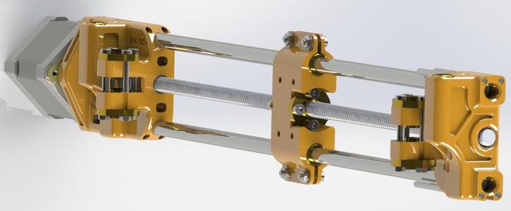 Prusa i3 as router CNC - X axis direct drive