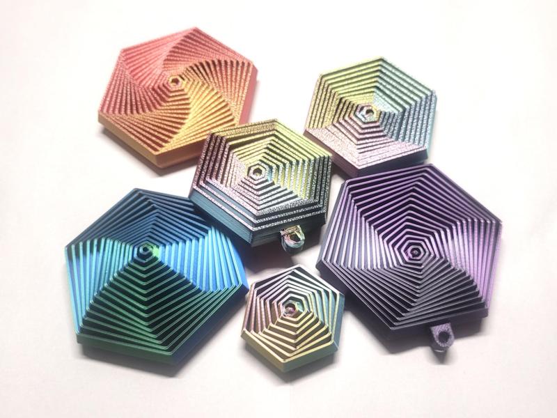 Hexagon Fidget Combo Pack - 12 sizes & keychains