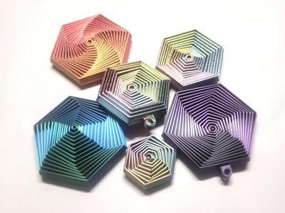 Hexagon Fidget Combo Pack - 12 sizes & keychains