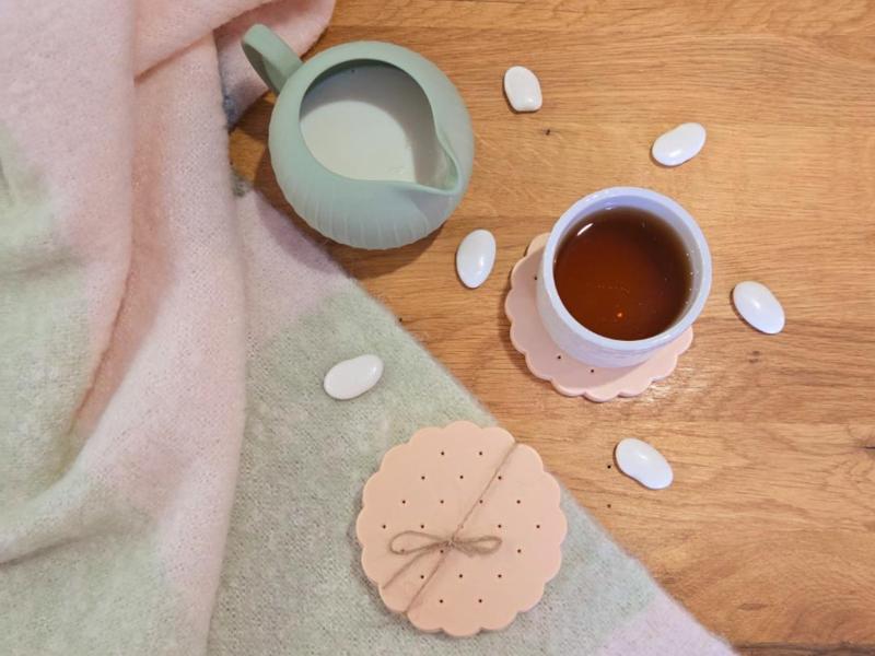 Round Biscuit Cup Mat