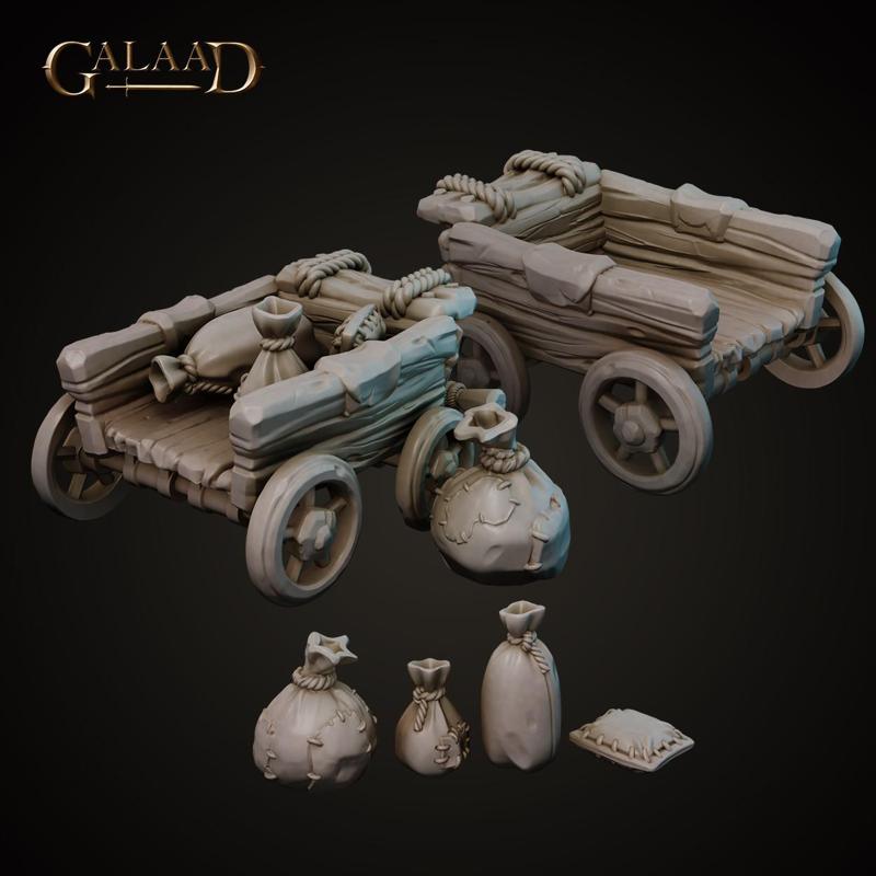 Charriot and Bags