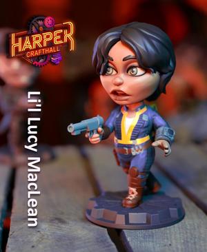 Li'l LUCY MacLean- Fallout Vault Dweller Fanart Collectible Figure