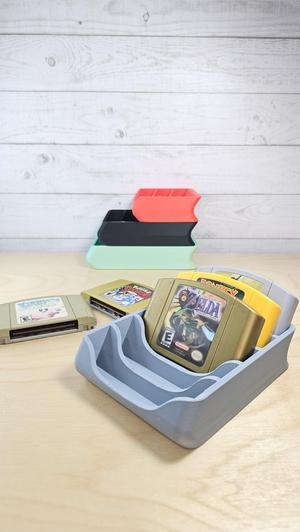 Nintendo 64 Game Cartridge Holders - Slim, Modern And Tidy Way To Store Games