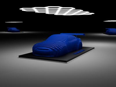 Nissan GT-R R35 Layered sculpture