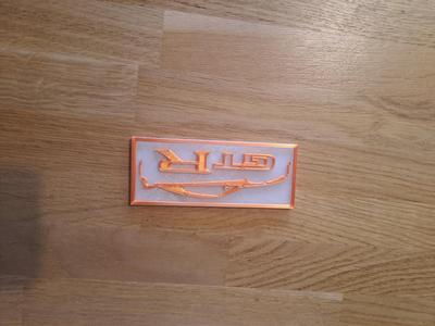 Embossed GTR35 plaque