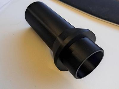 Glue-in repair flange for boat RV black water tank