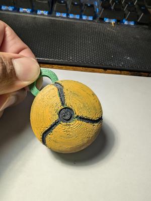 Metroid Morph Ball Keychain (Spins!)