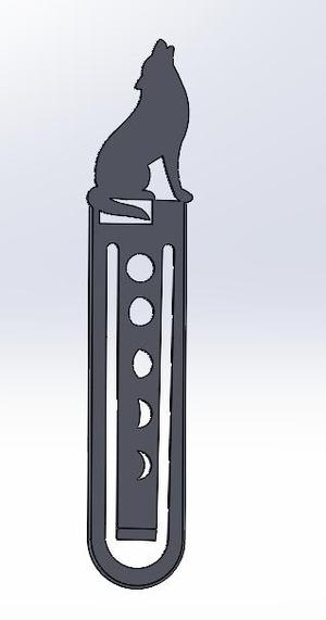 wolf bookmark