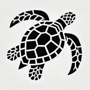 Sea Turtle Stencil