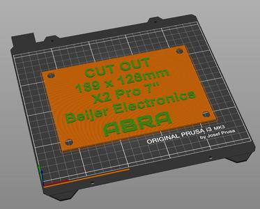 Beijer Electronics x2 Pro 7 cut out form